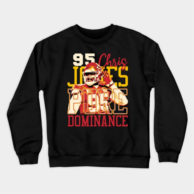 Chris Jones Pure Dominance Crewneck Sweatshirt by mia_me